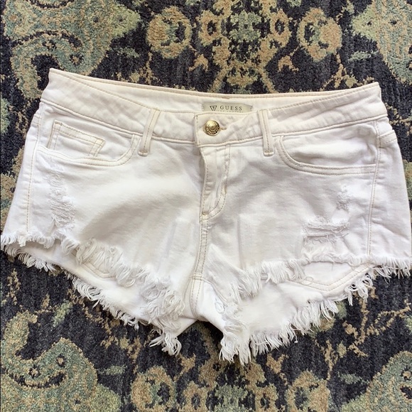 White denim shorts - Picture 1 of 5
